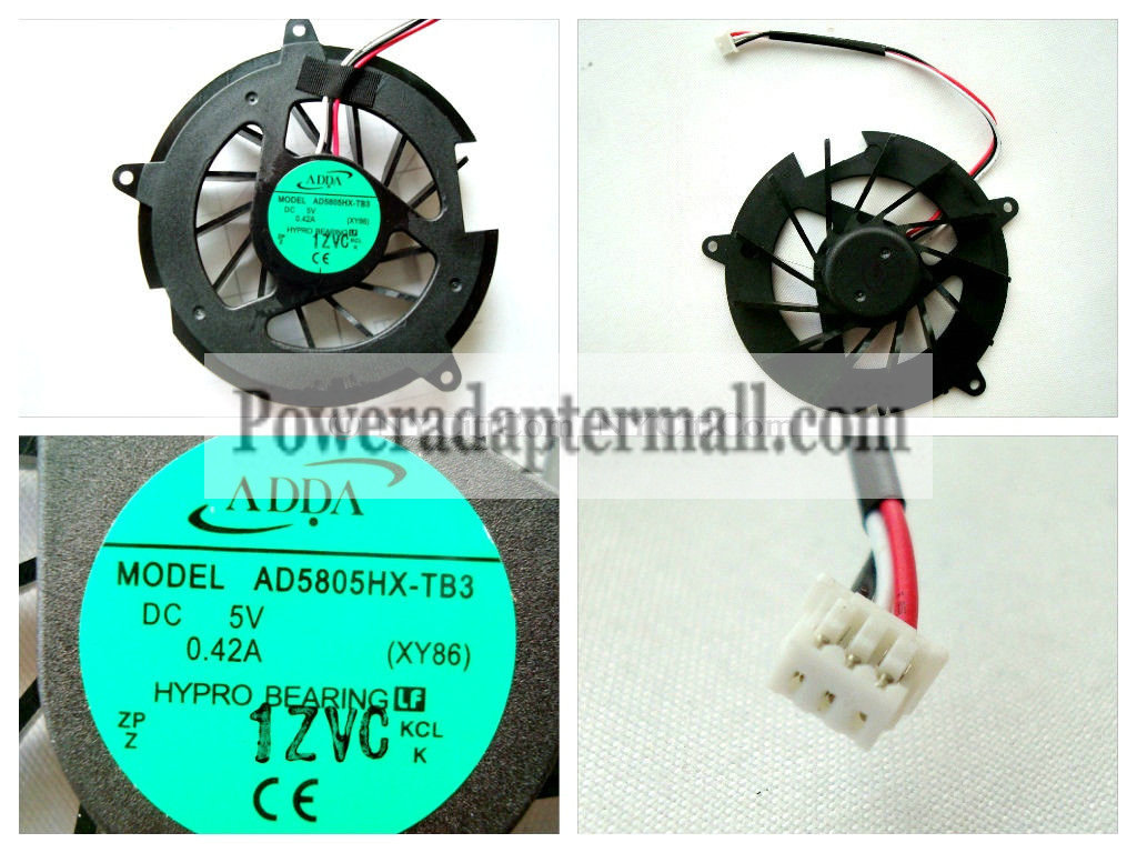 HP Compaq Presario C500 Series CPU Cooling FAN AD5805HX-TB3 - Click Image to Close